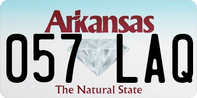 AR license plate 057LAQ