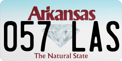 AR license plate 057LAS