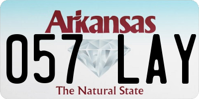 AR license plate 057LAY