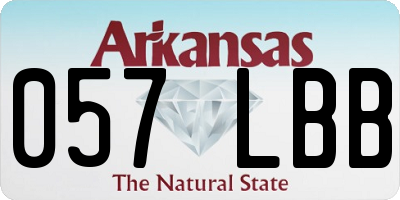 AR license plate 057LBB