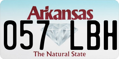 AR license plate 057LBH