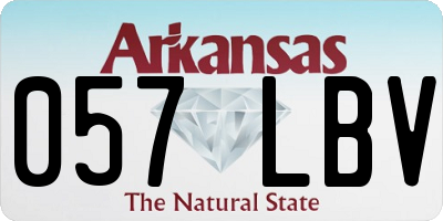 AR license plate 057LBV