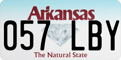 AR license plate 057LBY
