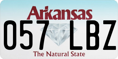 AR license plate 057LBZ