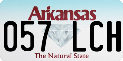 AR license plate 057LCH