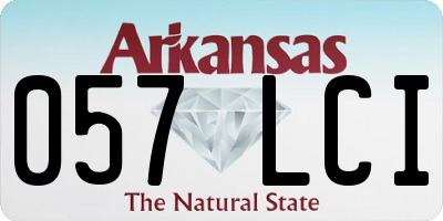 AR license plate 057LCI