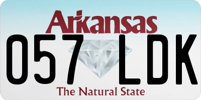 AR license plate 057LDK