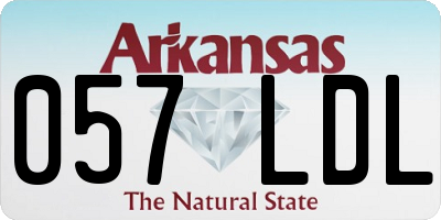 AR license plate 057LDL