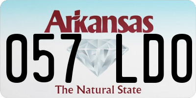 AR license plate 057LDO