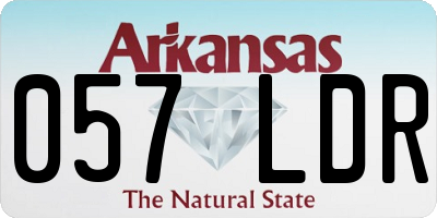 AR license plate 057LDR