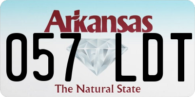 AR license plate 057LDT