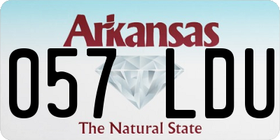 AR license plate 057LDU
