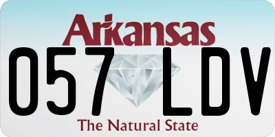 AR license plate 057LDV