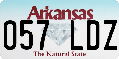 AR license plate 057LDZ