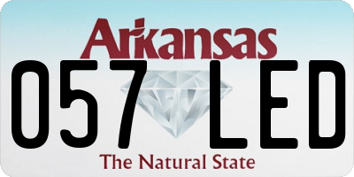 AR license plate 057LED