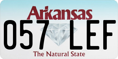 AR license plate 057LEF