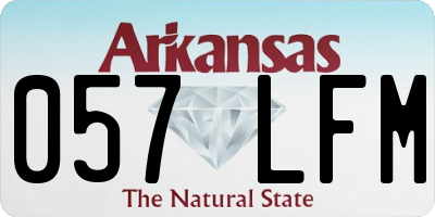 AR license plate 057LFM