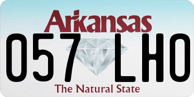 AR license plate 057LHO