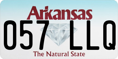AR license plate 057LLQ