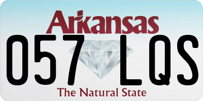 AR license plate 057LQS