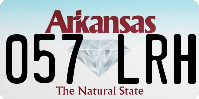 AR license plate 057LRH