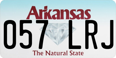 AR license plate 057LRJ