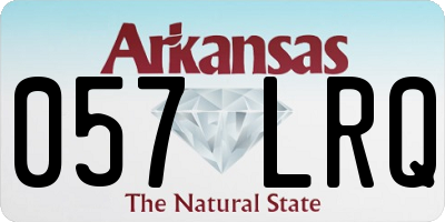 AR license plate 057LRQ