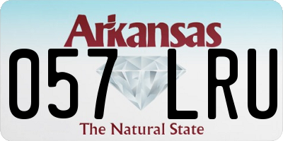 AR license plate 057LRU