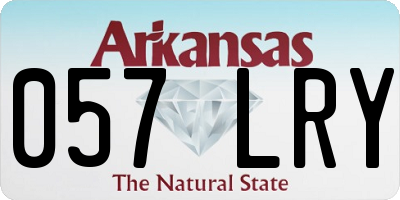 AR license plate 057LRY