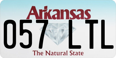 AR license plate 057LTL