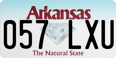 AR license plate 057LXU