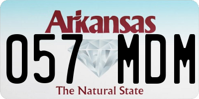 AR license plate 057MDM