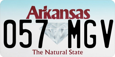 AR license plate 057MGV