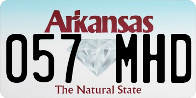 AR license plate 057MHD