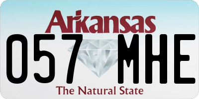 AR license plate 057MHE