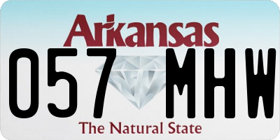AR license plate 057MHW