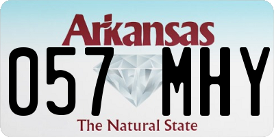 AR license plate 057MHY