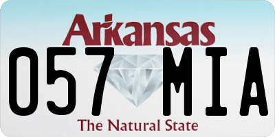 AR license plate 057MIA
