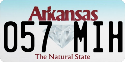 AR license plate 057MIH
