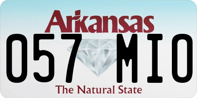 AR license plate 057MIO