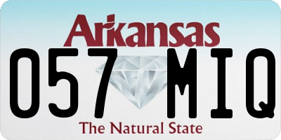 AR license plate 057MIQ