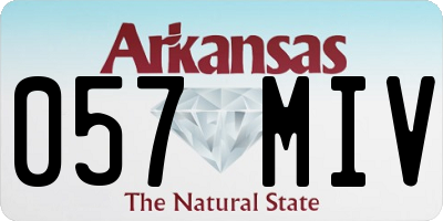 AR license plate 057MIV