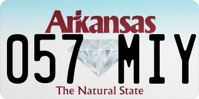 AR license plate 057MIY