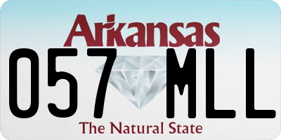 AR license plate 057MLL