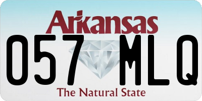 AR license plate 057MLQ