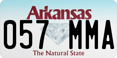 AR license plate 057MMA