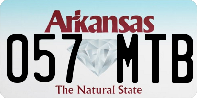 AR license plate 057MTB