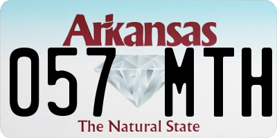 AR license plate 057MTH