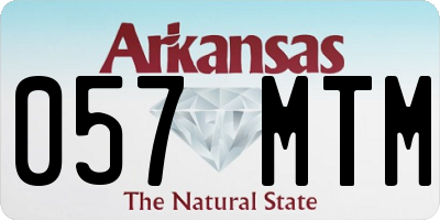 AR license plate 057MTM