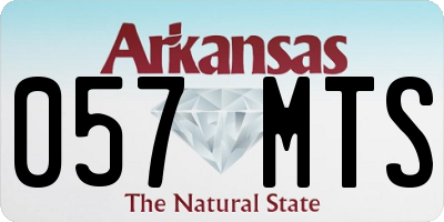 AR license plate 057MTS